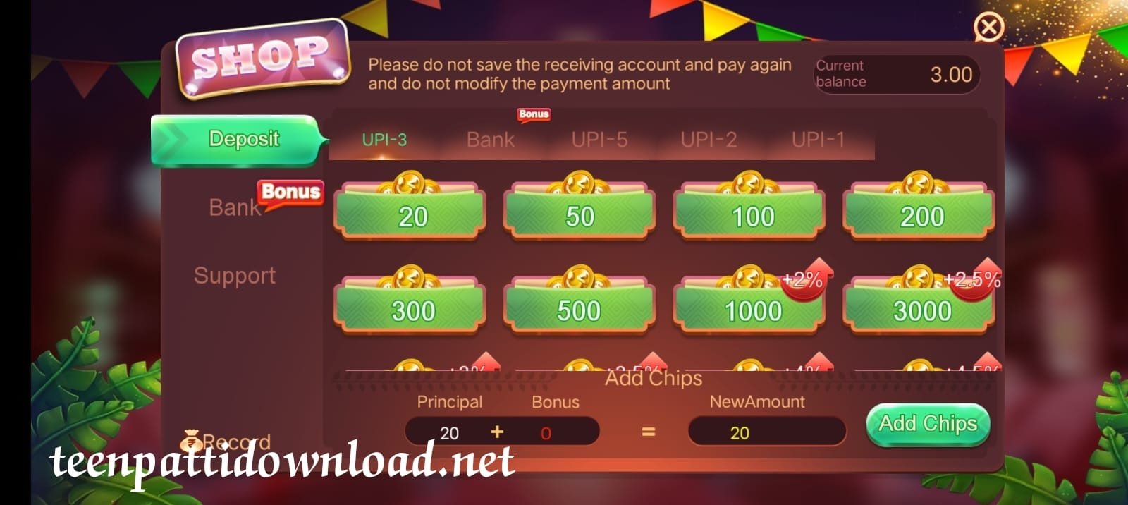 Add Money In “Rummy East” Application