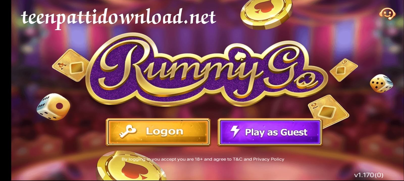 Register Rummy Go App