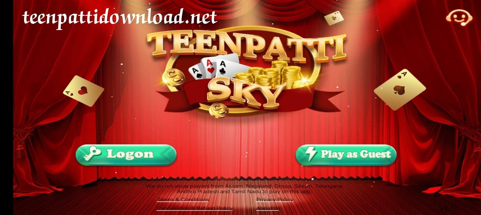 Create Account In Teen Patti Sky Apk 